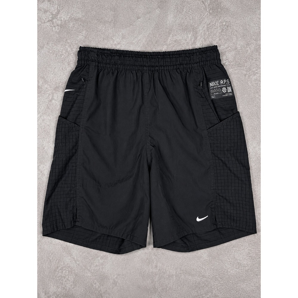 Nike Dri Fit ADV APS Shorts Mens Medium Black Running Training Performance